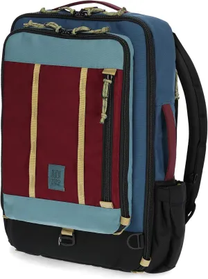 Topo Designs Global Travel Bag 30-40 Liter - Carry-on Compliant Versatile Pack, 3 Carry Options, External Laptop Sleeve (Eco-Friendly, 30L, Denim)