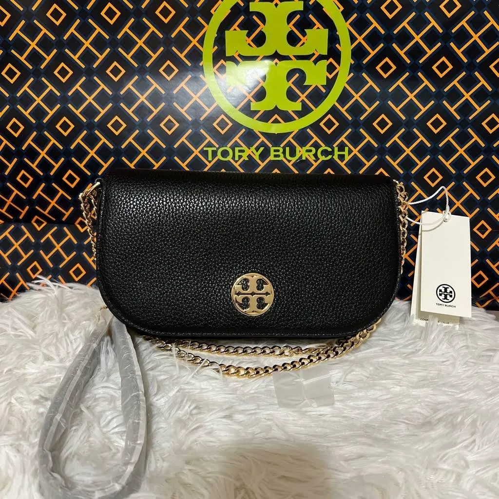 Tory Burch Women Chelsea Pebbled Leather Crossbody Shoulder bag