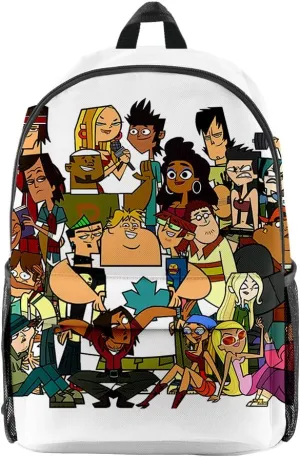 Total Drama backpack Denim bag Oxford Cloth Travel Bag Casual Unisex Stylish TV Series Shoulder Bag (KA08005,One size)