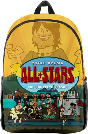 Total Drama backpack Denim bag Oxford Cloth Travel Bag Casual Unisex Stylish TV Series Shoulder Bag (KA08007,One size)