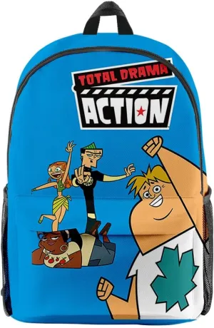 Total Drama backpack Denim bag Oxford Cloth Travel Bag Casual Unisex Stylish TV Series Shoulder Bag (KA08008,One size)