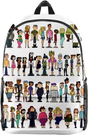Total Drama backpack Denim bag Oxford Cloth Travel Bag Casual Unisex Stylish TV Series Shoulder Bag (KA08009,One size)