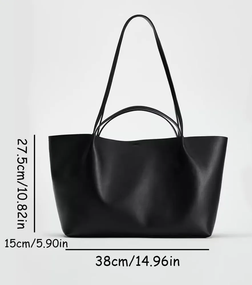 Tote Bag for Women 2025 Large Shoulder Bags PU Leather Weekender Bag Shopper Handbags Travel Purse Buckle Design
