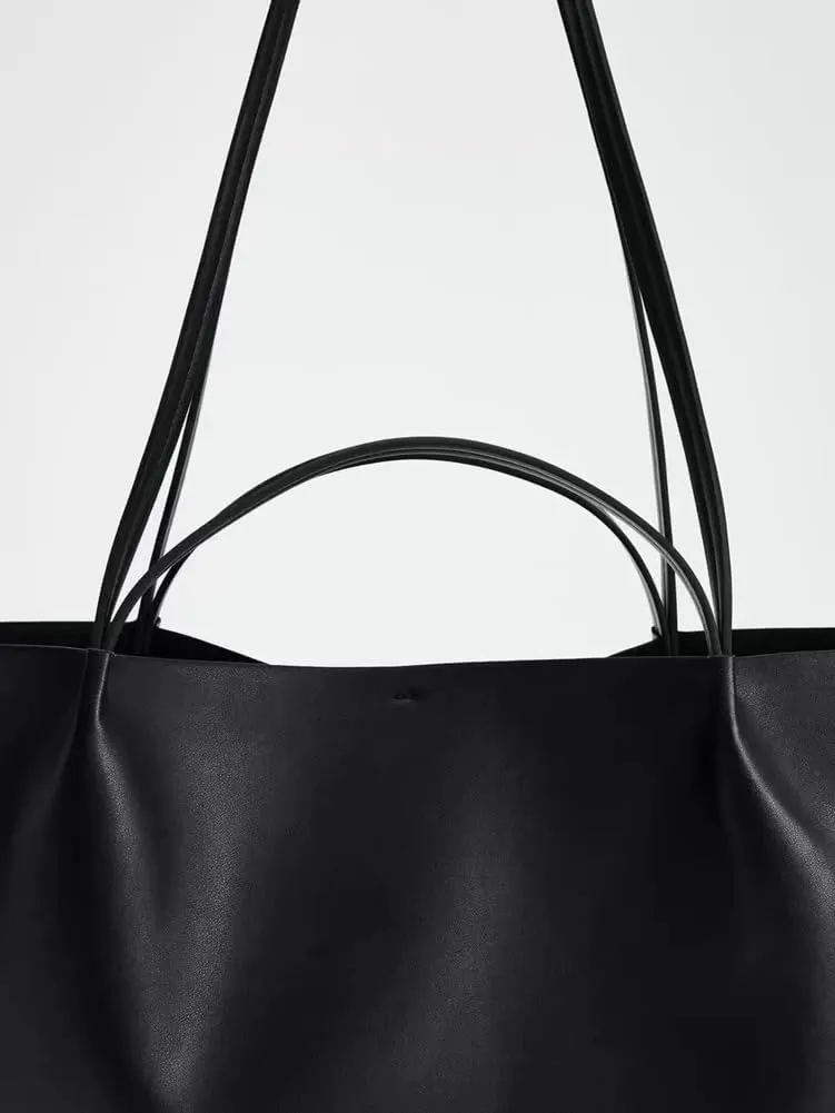 Tote Bag for Women 2025 Large Shoulder Bags PU Leather Weekender Bag Shopper Handbags Travel Purse Buckle Design