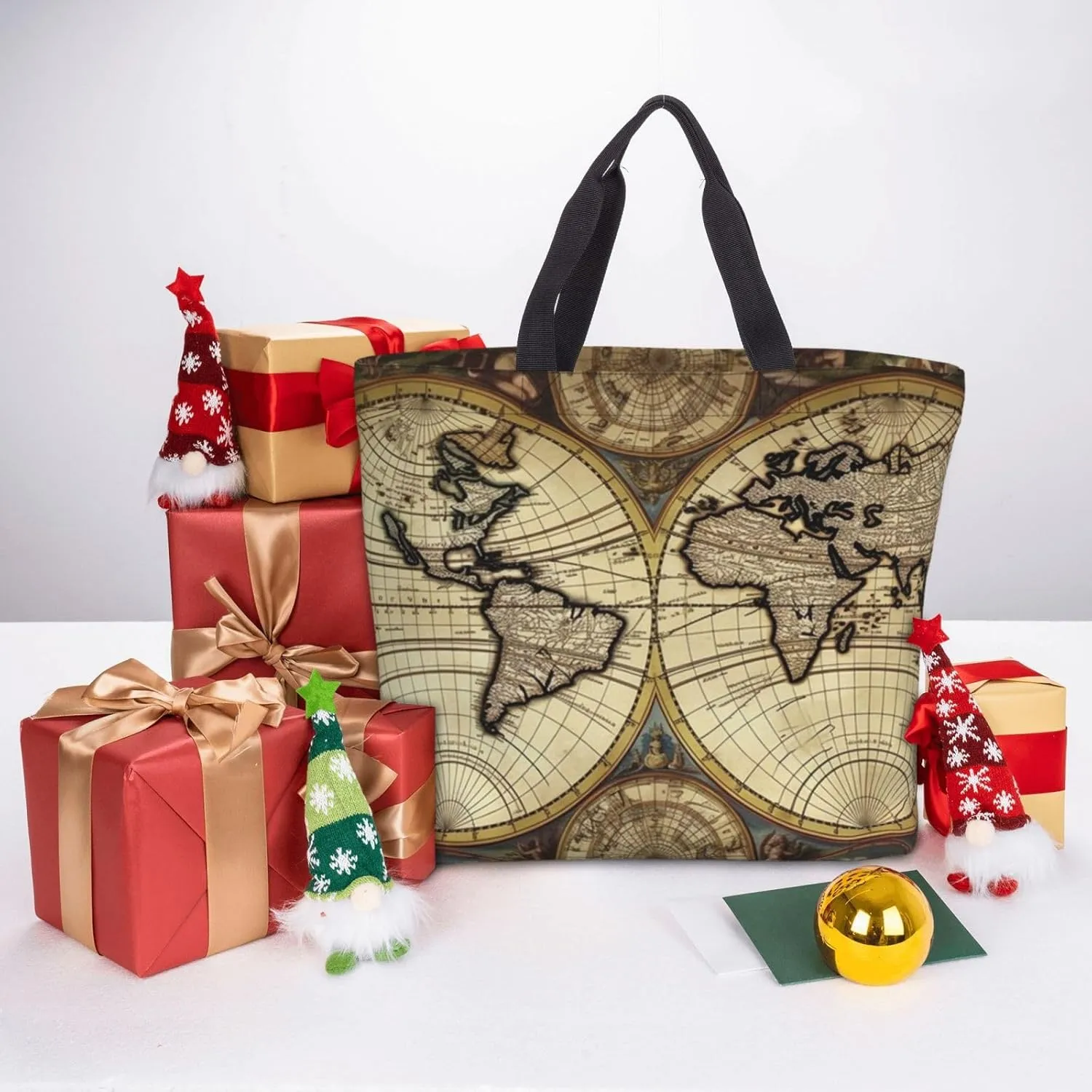 Tote Bag for Women Beach Sunrise Shoulder Bag with Zipper Handbag Large Capacity Reusable Grocery Bag