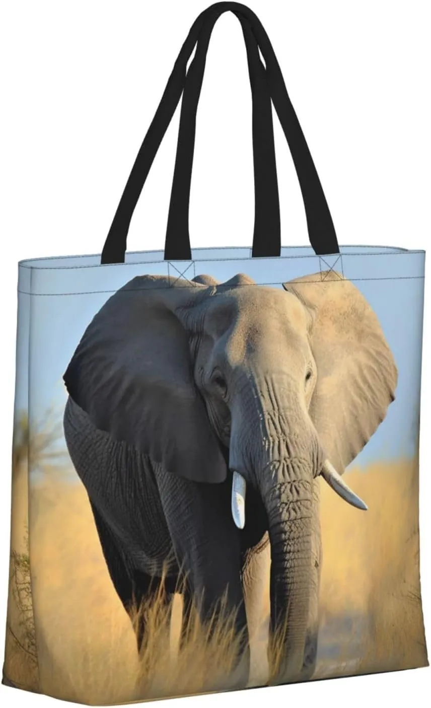 Tote Bag for Women Cupcakes Donuts Shoulder Bag with Zipper Handbag Large Capacity Reusable Grocery Bag