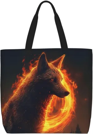 Tote Bag for Women Cute puppy funny Shoulder Bag with Zipper Handbag Large Capacity Reusable Grocery Bag