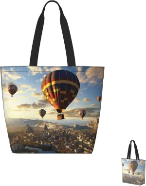 Tote Bag for Women Grocery Bag Reusable Shopping Bag black bird pattern Handbag Foldable Shoulder Bag