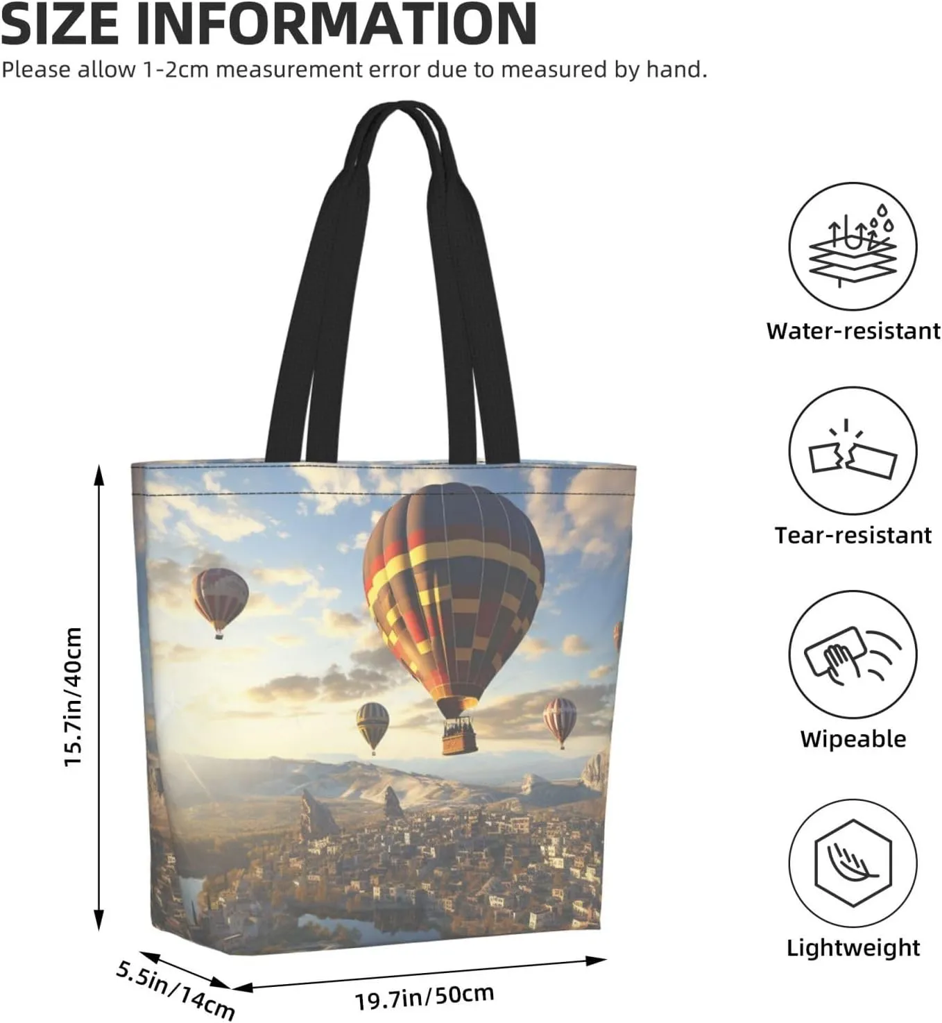Tote Bag for Women Grocery Bag Reusable Shopping Bag black bird pattern Handbag Foldable Shoulder Bag