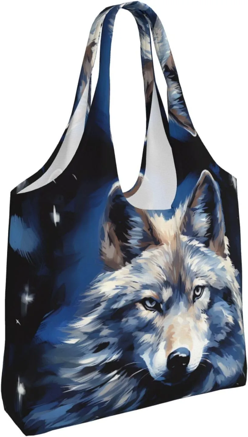 Tote Bag for Women Reusable Grocery Bag Canvas Shopping Bag Camomile pattern Handbag Foldable Shoulder Bag