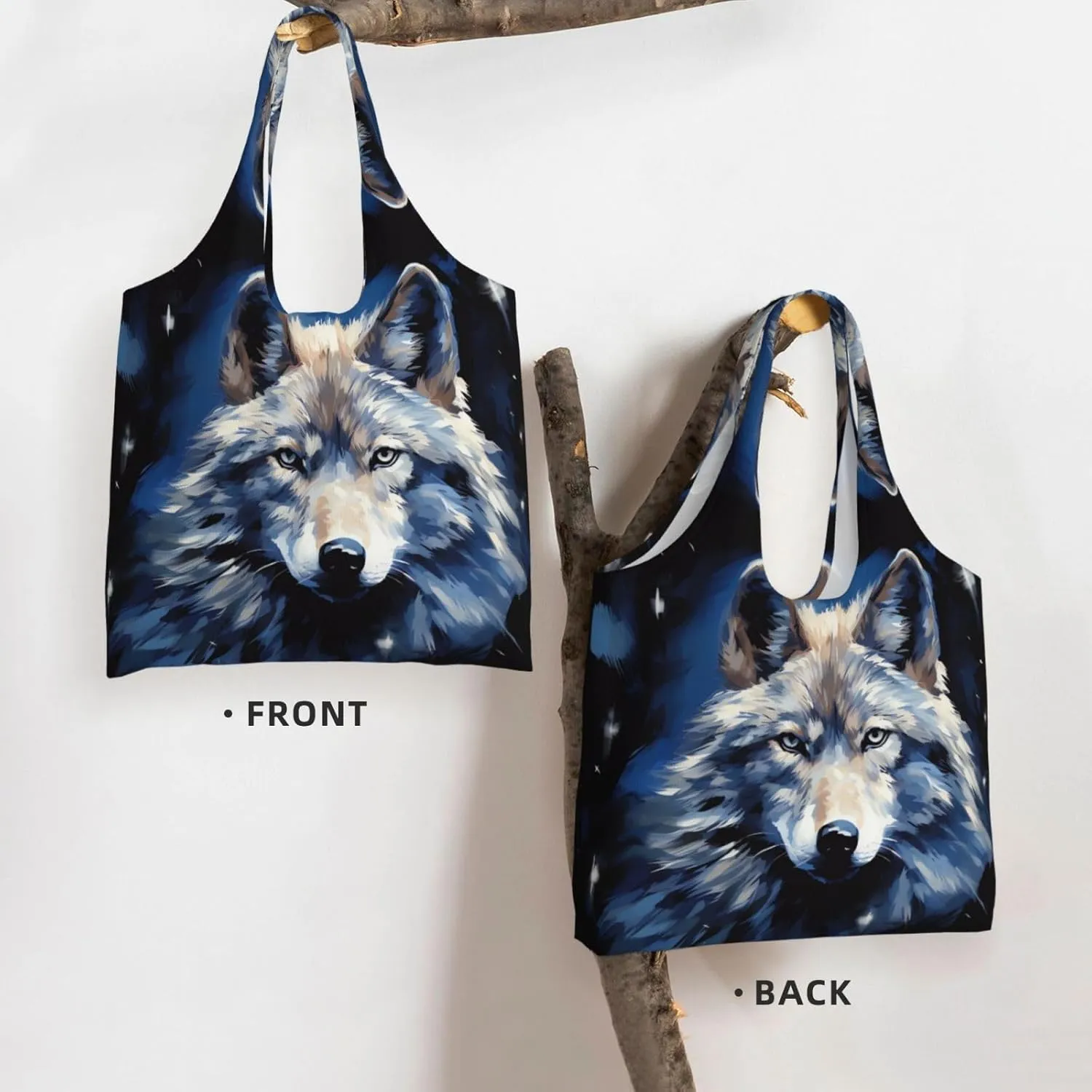 Tote Bag for Women Reusable Grocery Bag Canvas Shopping Bag Camomile pattern Handbag Foldable Shoulder Bag