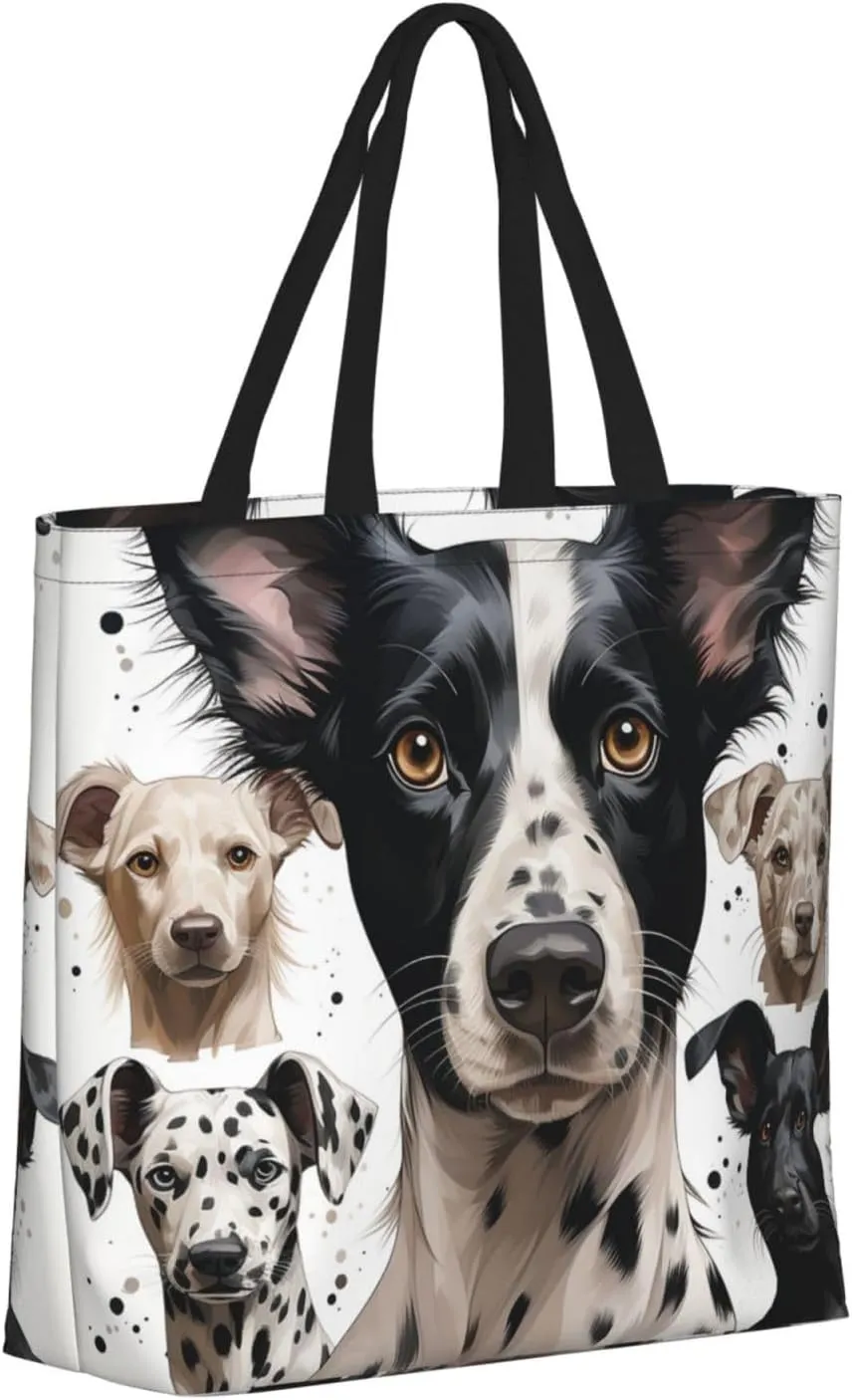 Tote Bag Large Capacity Grocery Bag With Zipper Quiet Garden Shopping Bag Shoulder Bag for Women