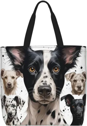 Tote Bag Large Capacity Grocery Bag With Zipper Quiet Garden Shopping Bag Shoulder Bag for Women
