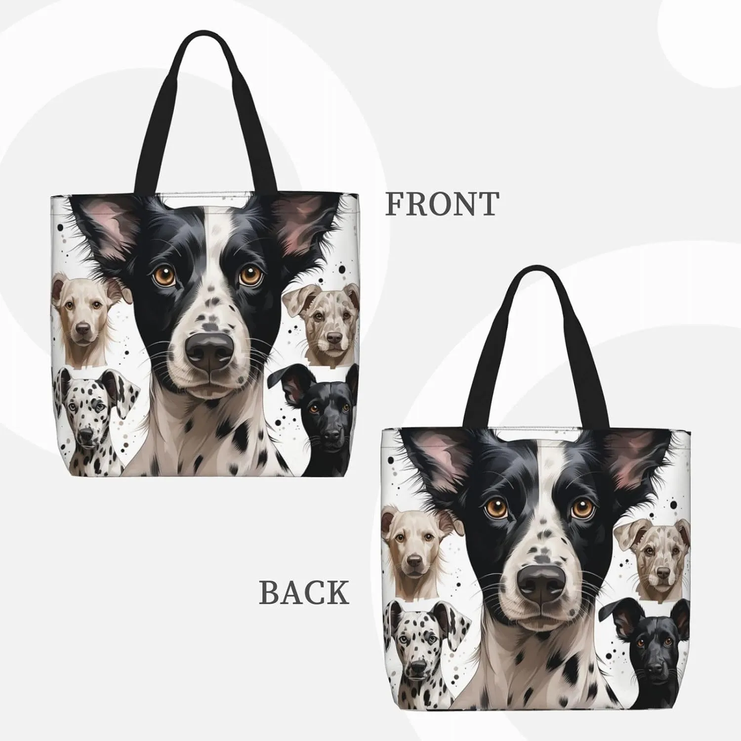 Tote Bag Large Capacity Grocery Bag With Zipper Quiet Garden Shopping Bag Shoulder Bag for Women