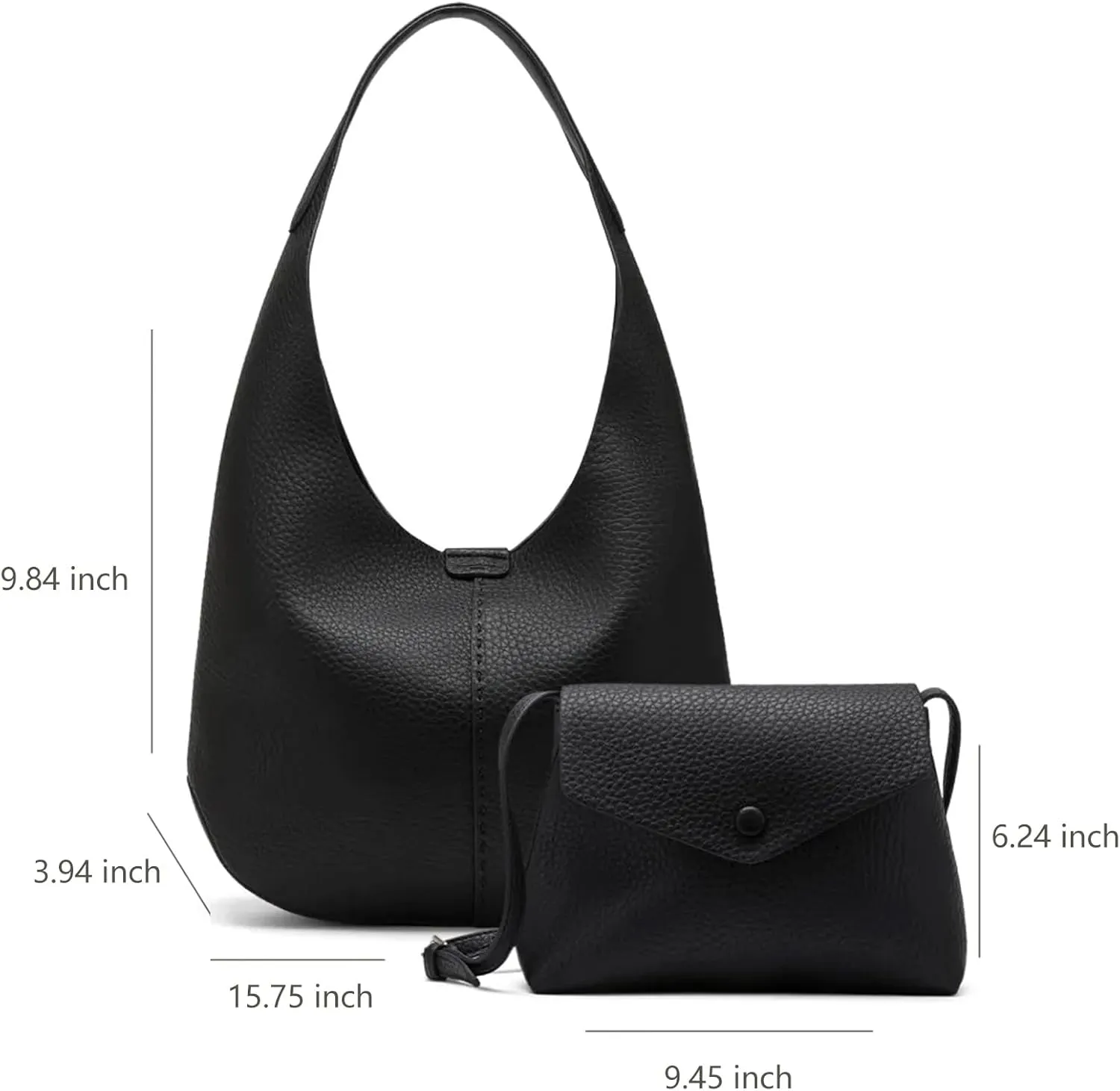 Tote Bags for Women, PU Leather Shoulder Crossbody Hobo with Magnetic Closure