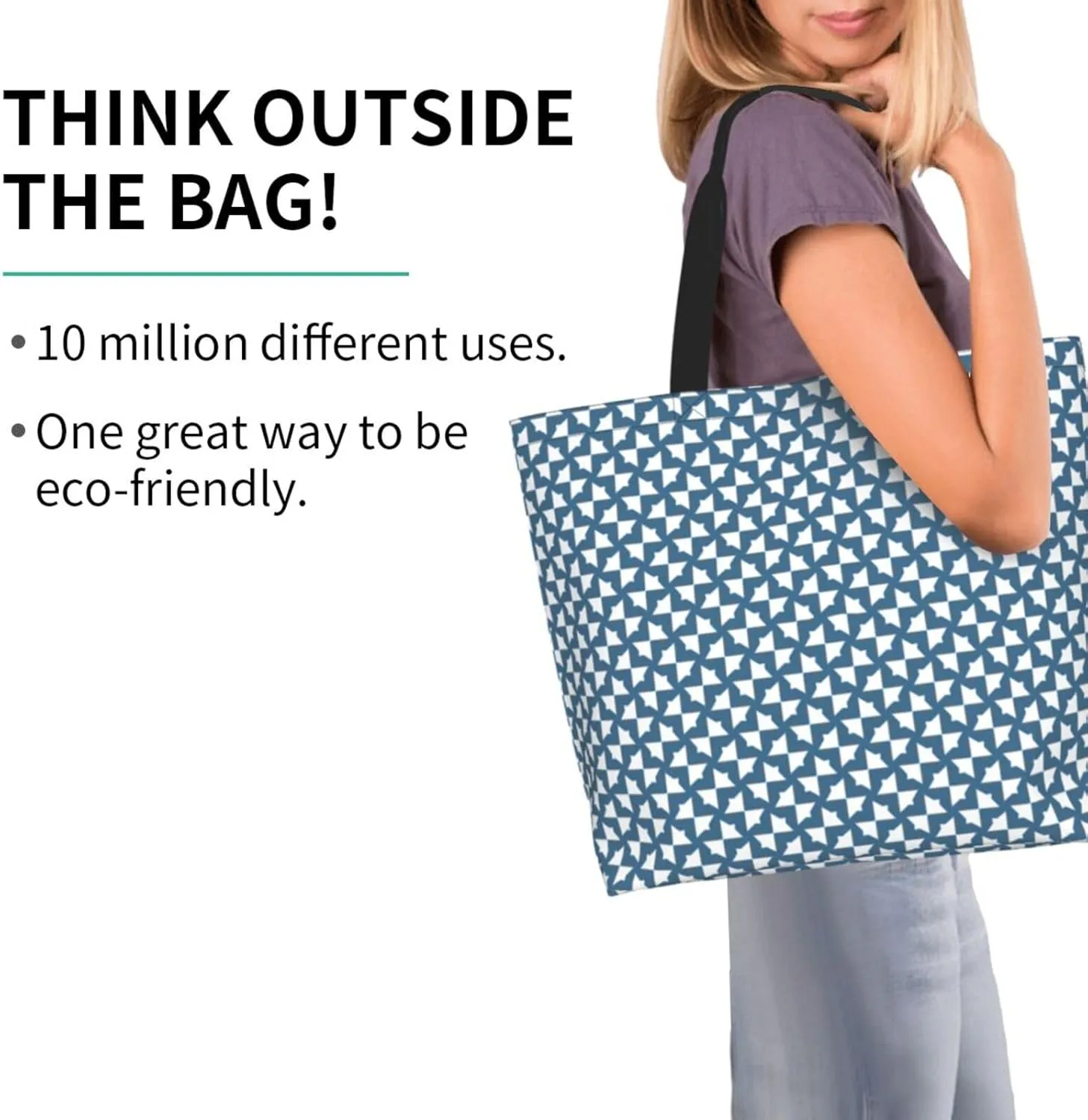 Tote Shoulder Bag Large Durable Handbag Lightweight Stylish for Daily Use-19.7x15.7x5.9 Inch