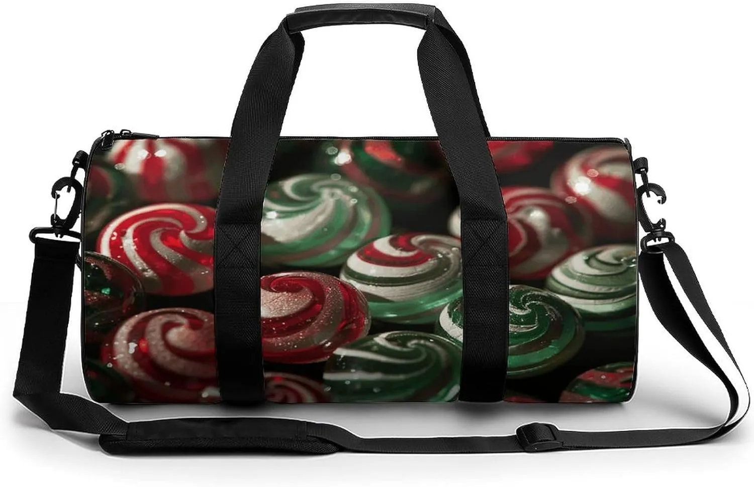Travel Duffel Bag for Men And Women,Striped Hard Candy Waterproof Sports Fitness Bag Portable Travel Duffel Bag