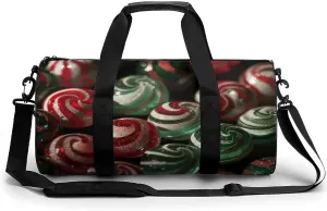Travel Duffel Bag for Men And Women,Striped Hard Candy Waterproof Sports Fitness Bag Portable Travel Duffel Bag