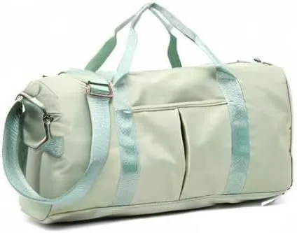 Travel Duffel Bag Gym Sports Duffle Bag with Wet Pocket & Shoes Compartment Water Resistant Luggage Packable Duffle Bag Weekender Bag for Women and Men (green)