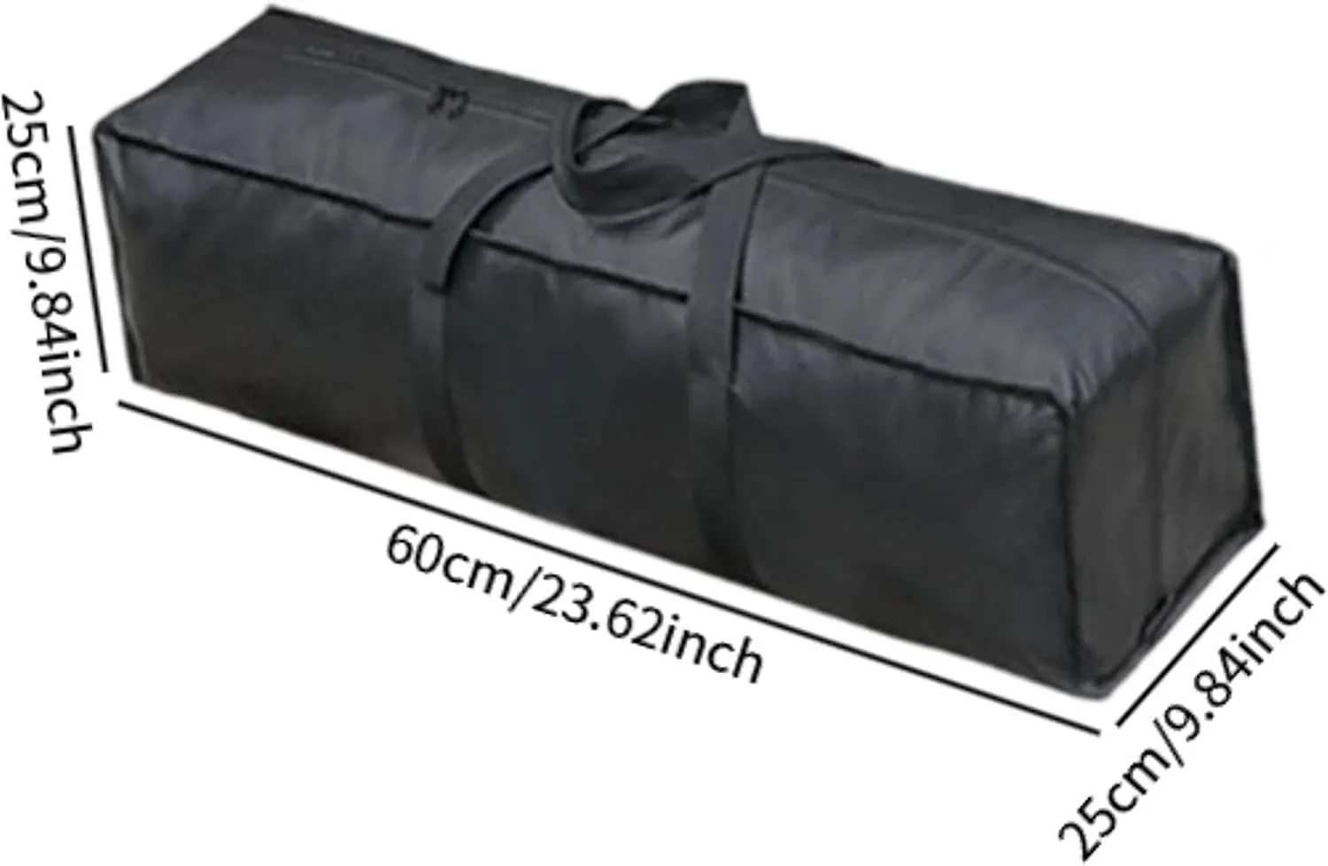 Travel Duffel Bag Luggage Bag Organizer Portable Zippered Water Resistant Large Sports Equipment Storage for Gym Fishing, 60cmx25cmx25cm