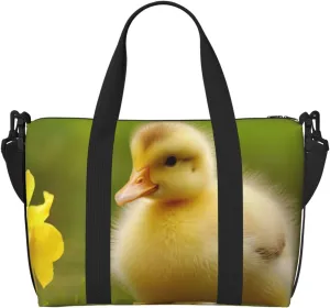 Travel Duffel Bags Personal Item Bag Carry on Luggage Bag Training Handbag Lightweight Waterproof Sports Gym Bag cute baby ducks Weekender Bag for Women Men