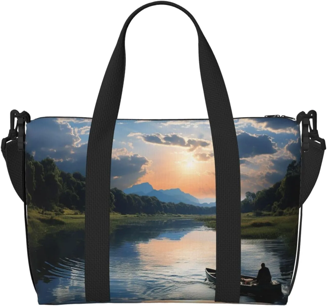 Travel Duffel Bags Personal Item Bag Carry on Luggage Bag Training Handbag Lightweight Waterproof Sports Gym Bag Fishing Scenic Weekender Bag for Women Men