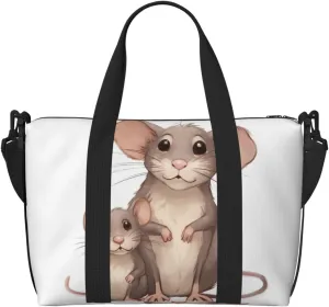 Travel Duffel Bags Personal Item Bag Carry on Luggage Bag Training Handbag Lightweight Waterproof Sports Gym Bag Rats Weekender Bag for Women Men