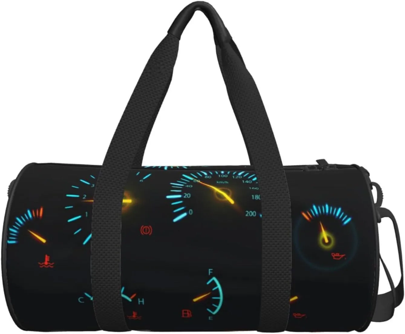 Travel Duffle Bag for Men Women, Car Dashboard Indicators Scales Duffle Bags for Sport Gym Overnight Luggage