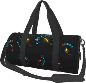 Travel Duffle Bag for Men Women, Car Dashboard Indicators Scales Duffle Bags for Sport Gym Overnight Luggage