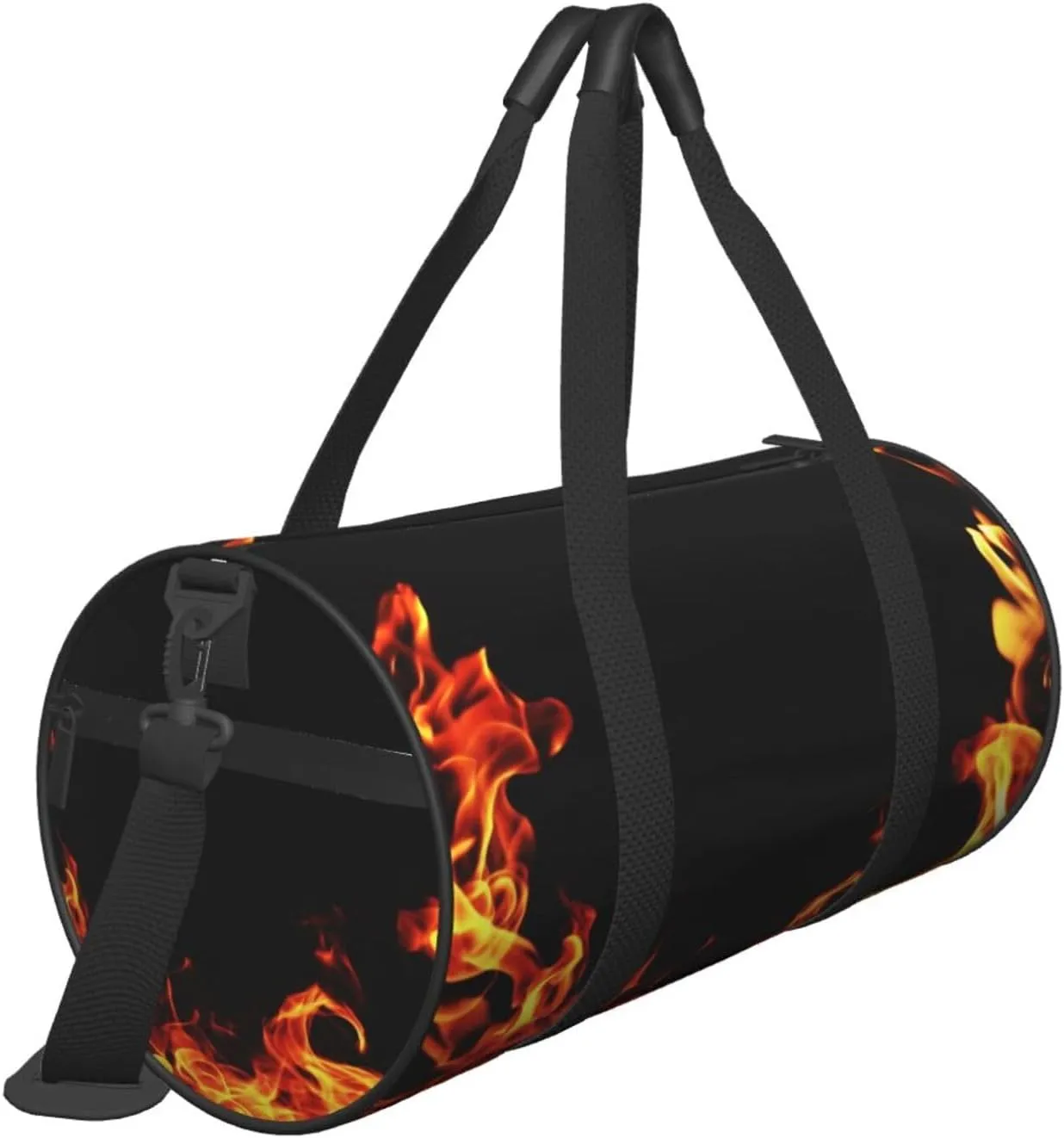 Travel Duffle Bag for Men Women, Flame Fire Hell Duffle Bags for Sport Gym Overnight Luggage