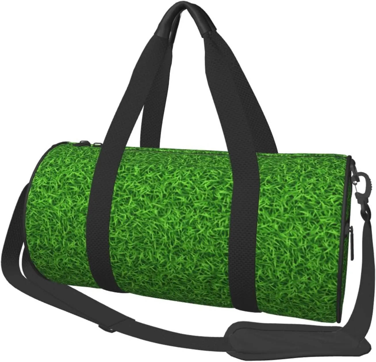 Travel Duffle Bag for Men Women, Green Grass Print Duffle Bags for Sport Gym Overnight Luggage
