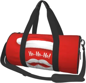 Travel Duffle Bag for Men Women, Santa Claus Christmas Duffle Bags for Sport Gym Overnight Luggage