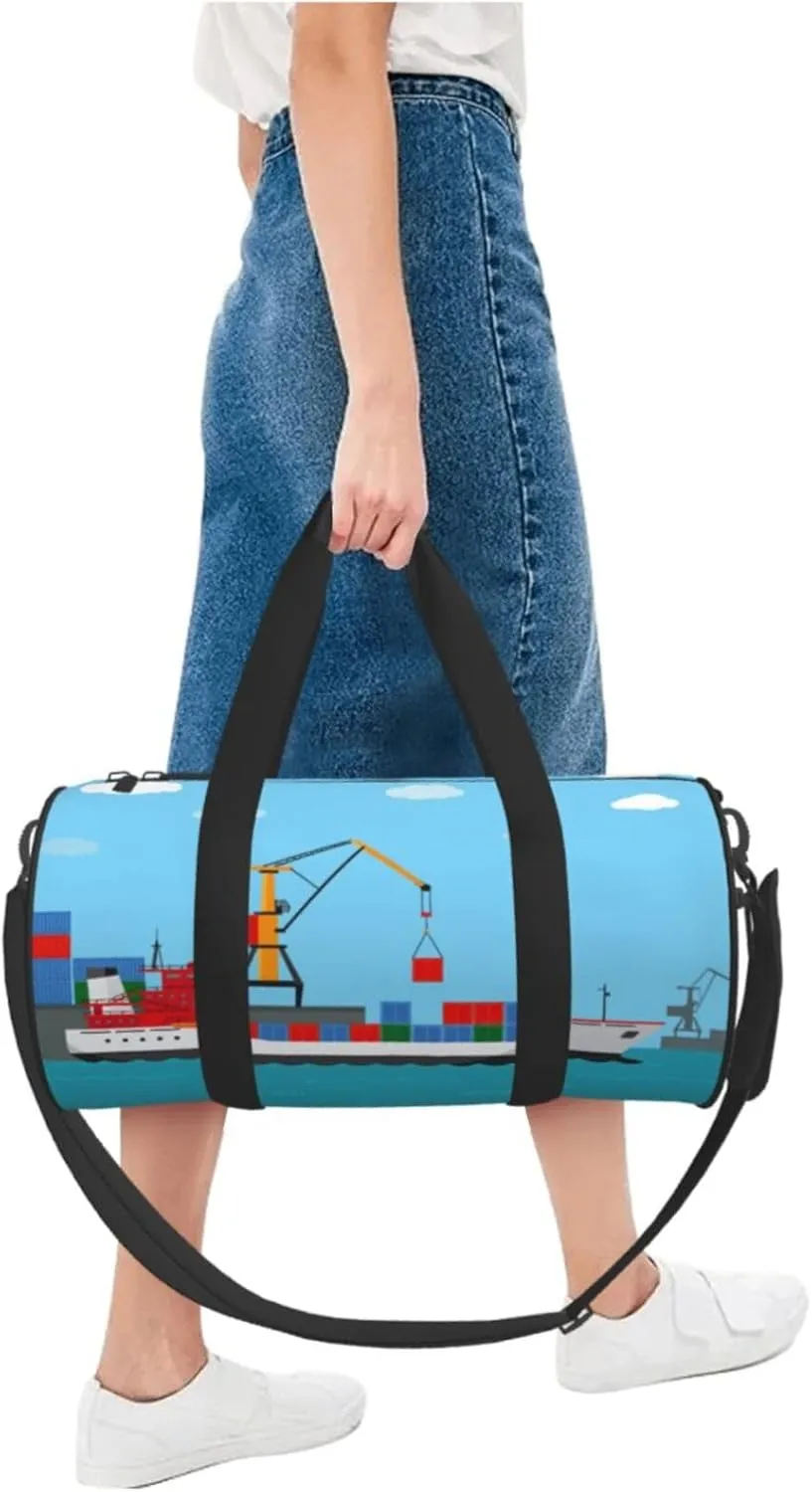 Travel Duffle Bag for Men Women, Shipping Water Transport Duffle Bags for Sport Gym Overnight Luggage