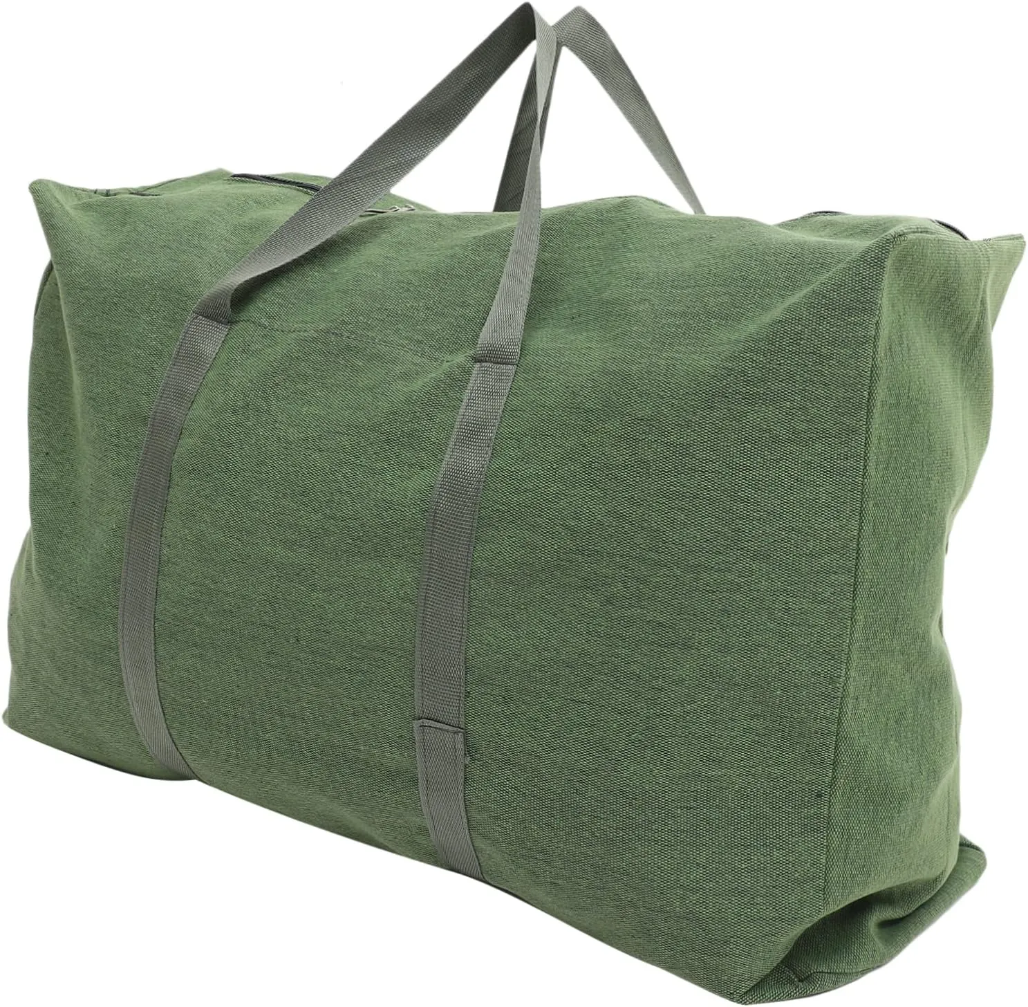 Travel Duffle Bag Large Capacity Weekender Bag Canvas Luggage Handles and Zipper Random Color