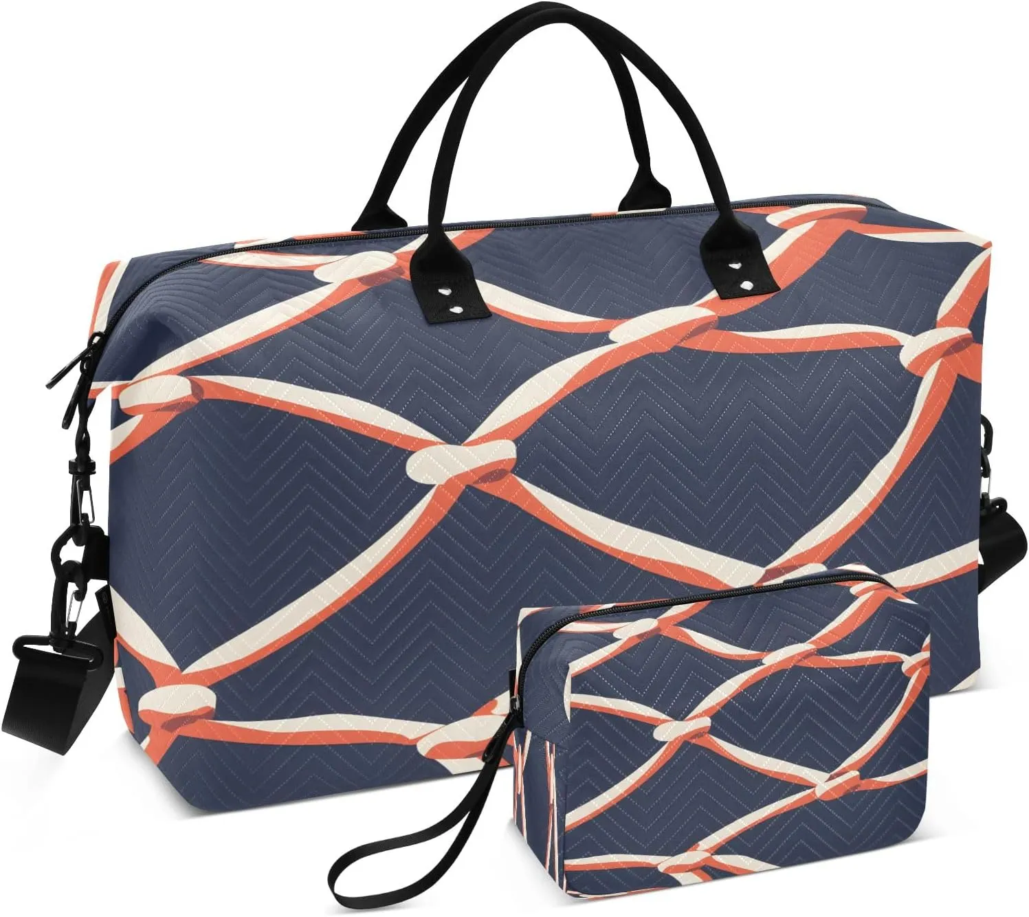 Travel Duffle Bag, Network Gym Bag with Storage Bag Weekender Overnight Bag for Men Women Trip Sports Yoga