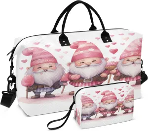 Travel Duffle Bag, Three Pink Dwarfs Gym Bag with Storage Bag Weekender Overnight Bag for Men Women Trip Sports Yoga