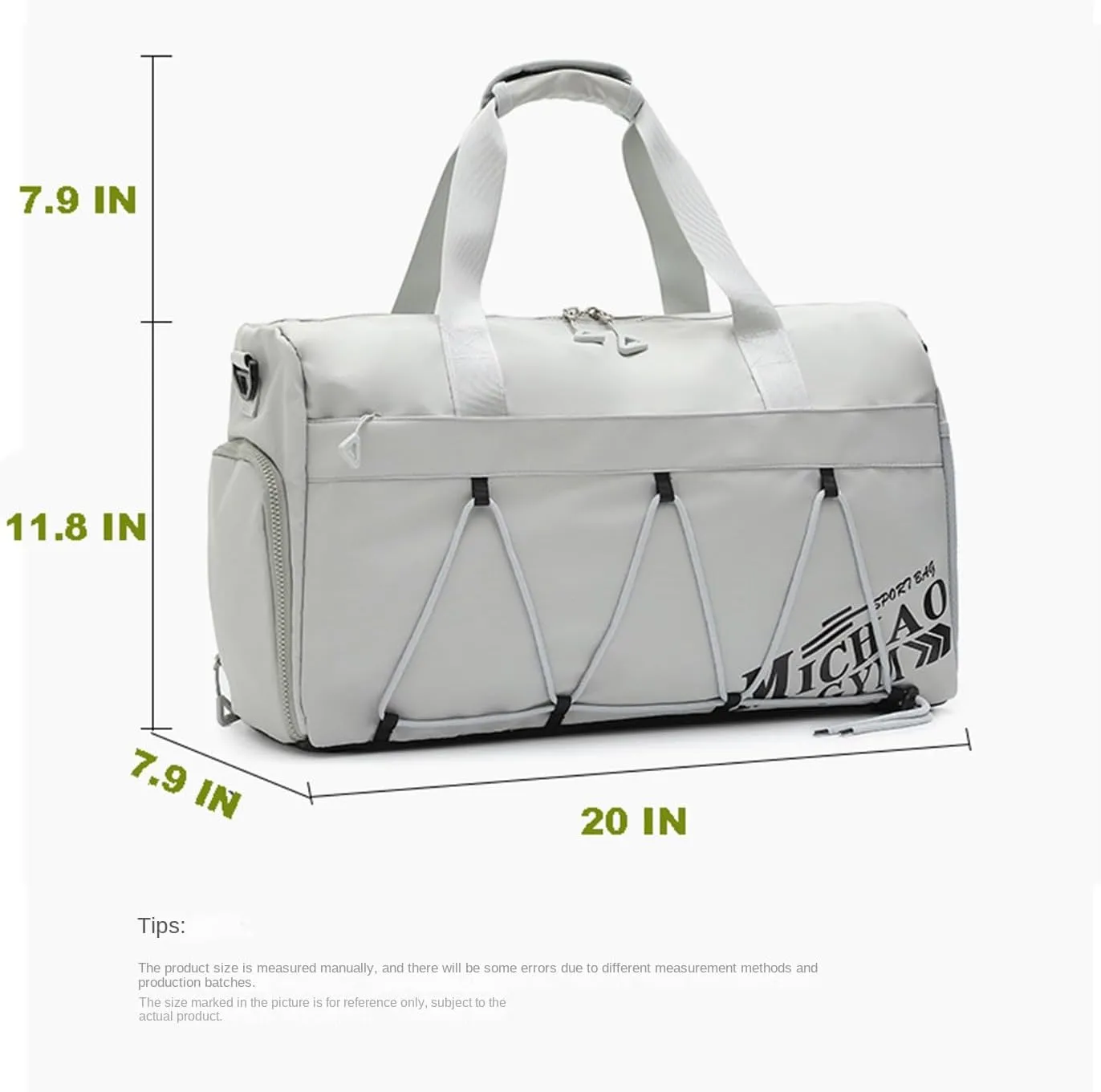 Travel Duffle Bag Waterproof Weekender Bag Carry On Tote Bags for Women, Duffel Bag Sport Gym Bag for Men Women Hospital Bag for Delivery Overnight Bag Luggage Bag (Green)