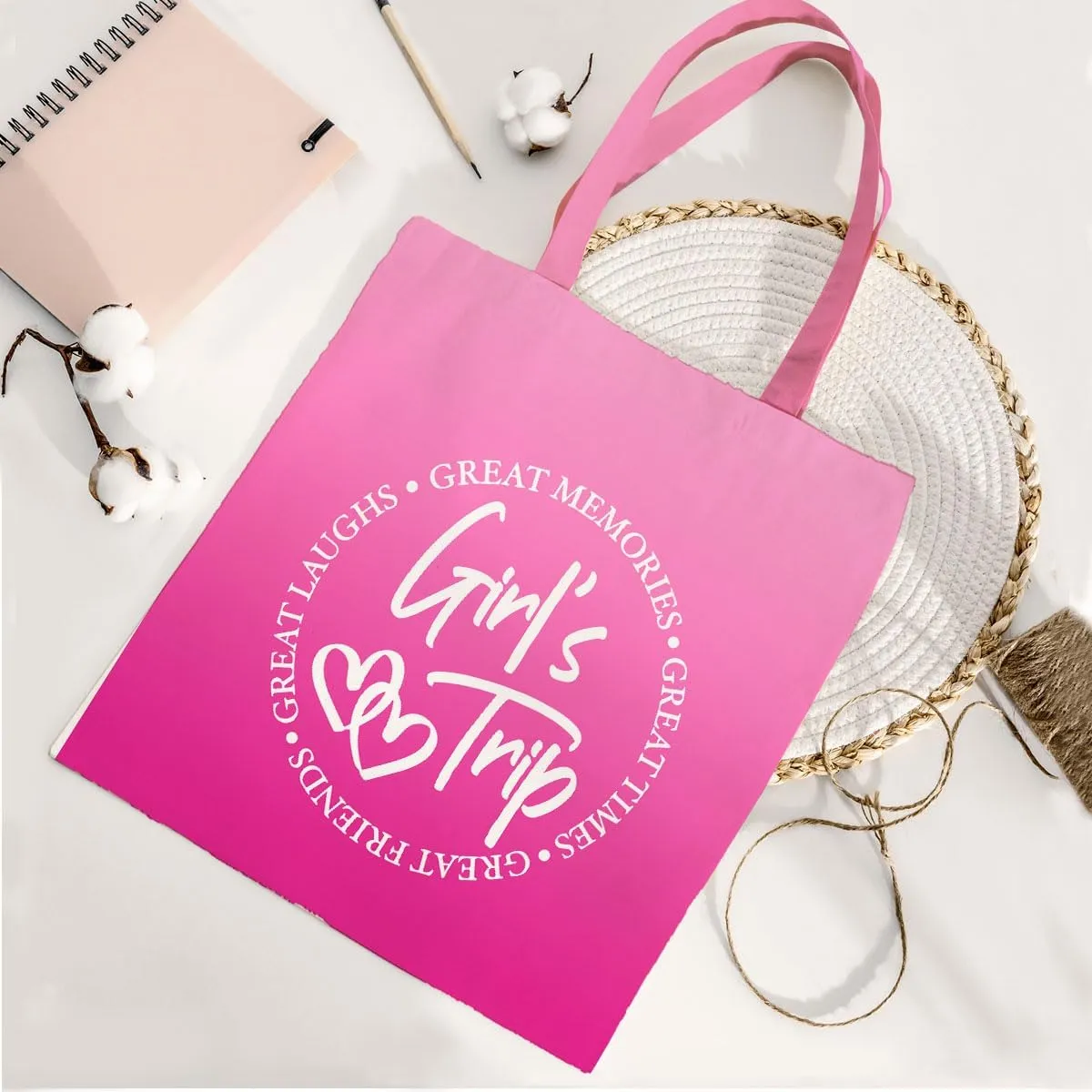 Travel Gifts, Weekend Vacation Trip Tote Bag, Weekender Bags for Women Friends, Friendship Gifts