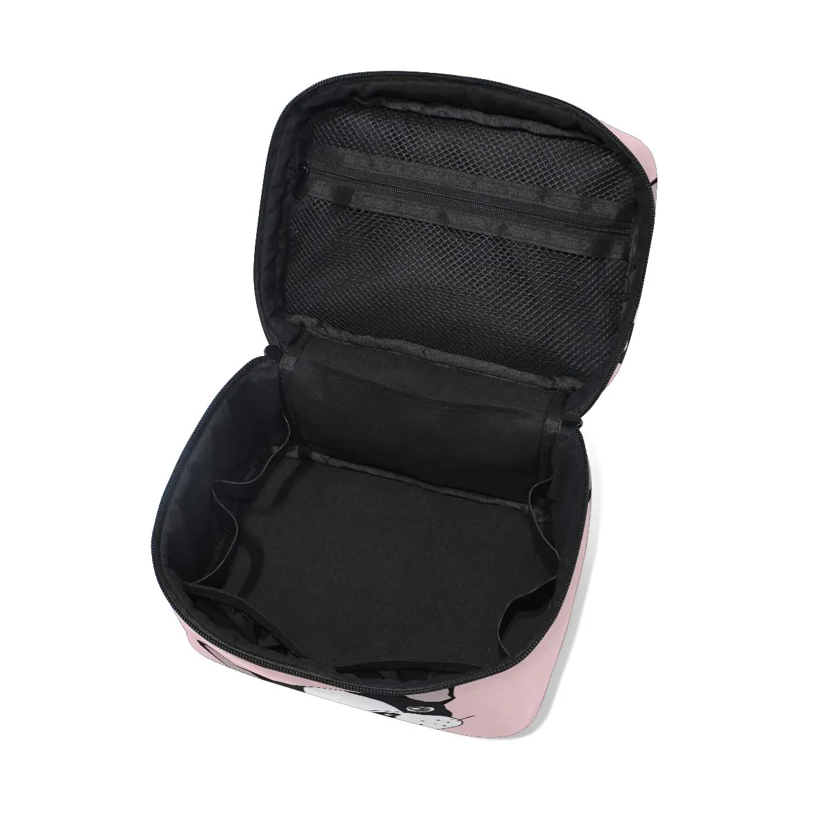 Travel Makeup Bags French Bulldog Big Cosmetic Case Organizer Portable Artist Storage Bag