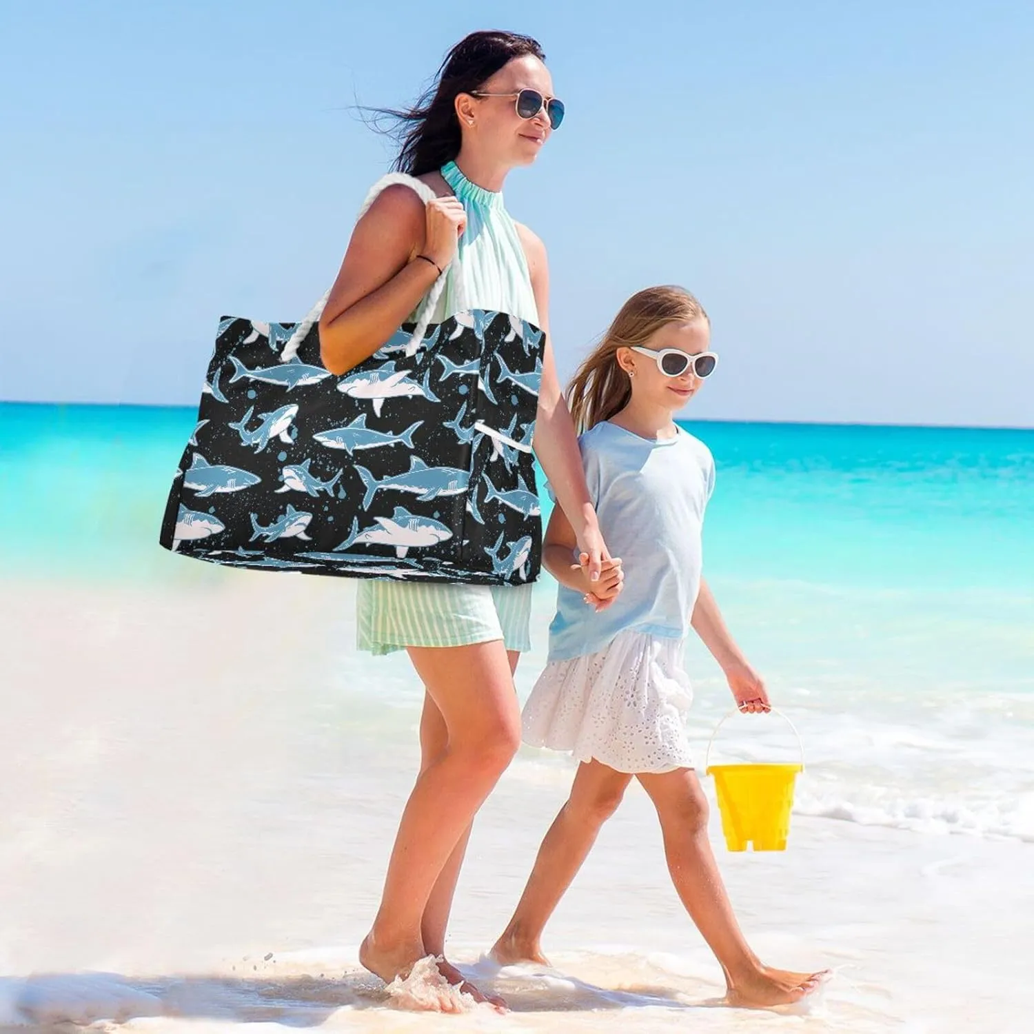 Travel Tote Bags Top Zipper,Women Waterproof Sandproof