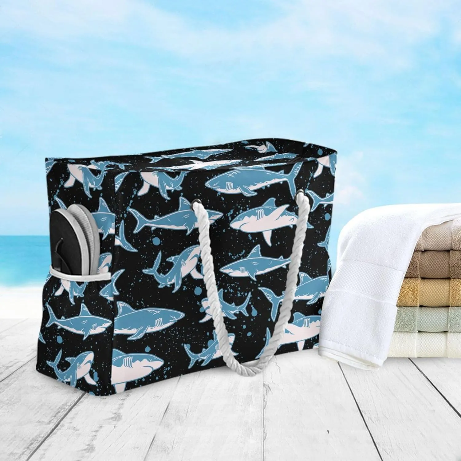 Travel Tote Bags Top Zipper,Women Waterproof Sandproof