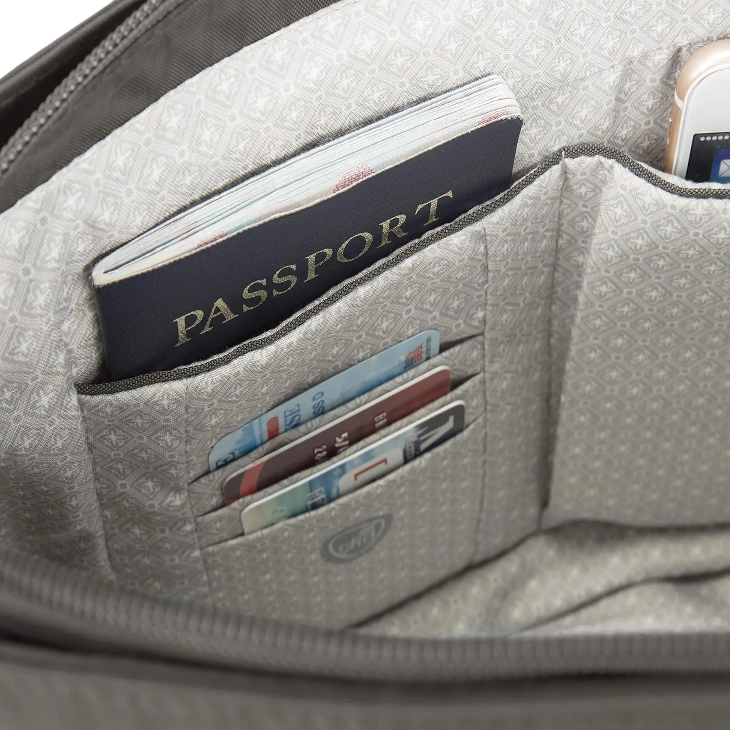 Travelon Anti-Theft Essentials Patch Pocket Crossbody Bag