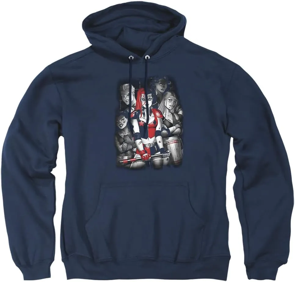 Trevco Batman Bad Gals Bw Unisex Adult Pull-Over Hoodie