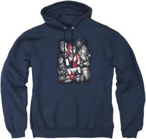 Trevco Batman Bad Gals Bw Unisex Adult Pull-Over Hoodie