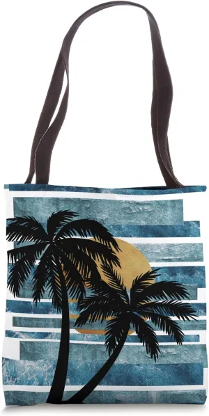 Tropical Oceanic Sunset Strips Tote Bag