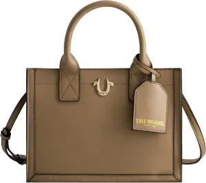 True Religion Tote, Women's Medium Travel Bag with Adjustable Strap and Horseshoe Logo