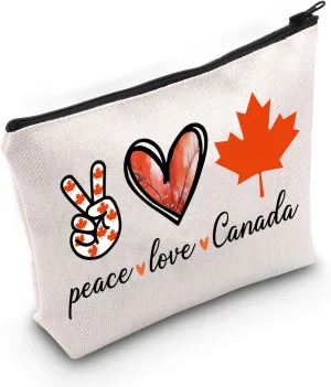 TSOTMO Canada Bag Canada Canadian Gift Canada Pride Gift Canada Trip Accessories Bag Canada Travel Bag For Tourist (PEACE Canada)