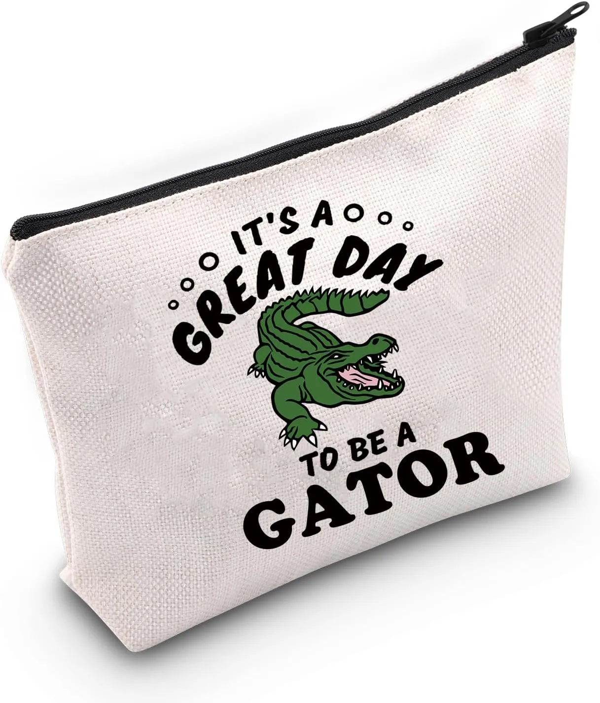 TSOTMO Gator Gift Alligator Gift Gator Cosmetic Bag for Alligator Lovers Animal Lovers Gift Crocodile Zoo Gift