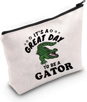 TSOTMO Gator Gift Alligator Gift Gator Cosmetic Bag for Alligator Lovers Animal Lovers Gift Crocodile Zoo Gift