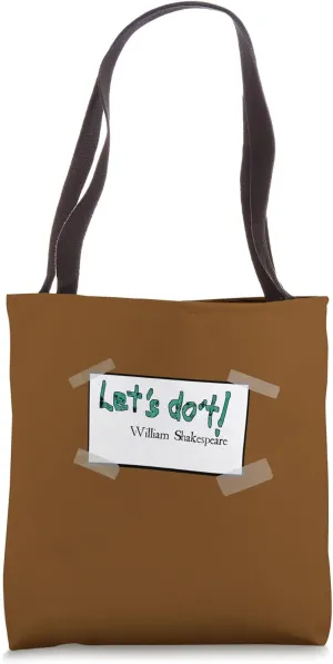 Twelfth Night Hamlet Let Us Do It Contracted Quotation Tote Bag